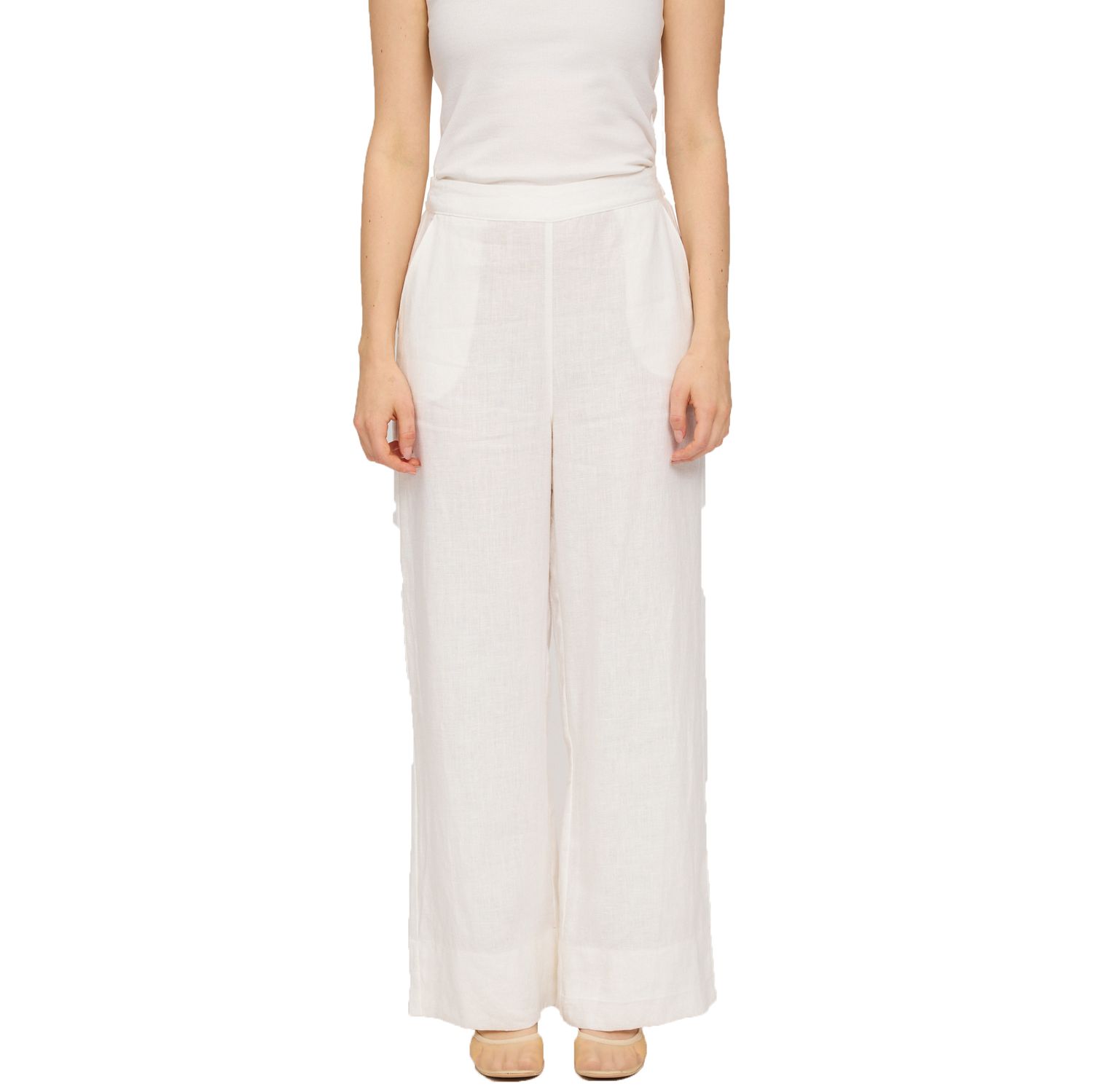 Mazine Damen Hose Wide Leg Linen Pants