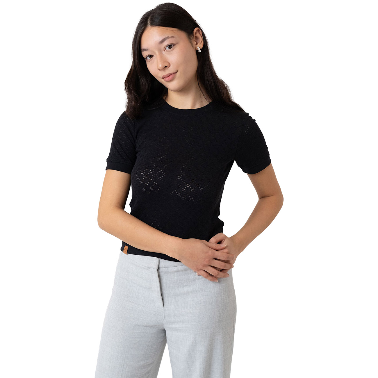Bavarian Caps Damen T-Shirt Ajour-Top Ines