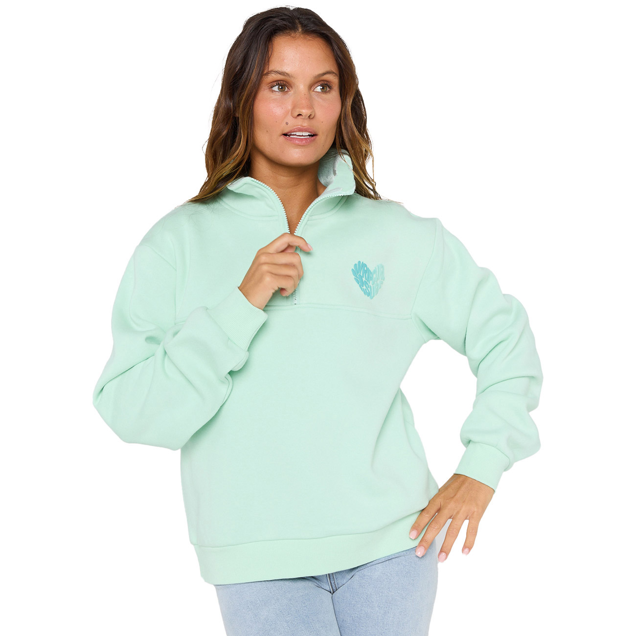 Rip Curl Damen Sweatshirt HALF ZIP FLEECE