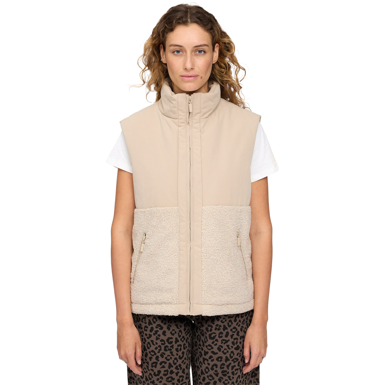 Mazine Damen Weste Fabric Blocking Vest