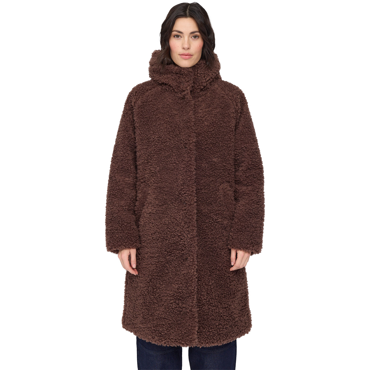 Mazine Damen Mantel Faux-Fur Coat