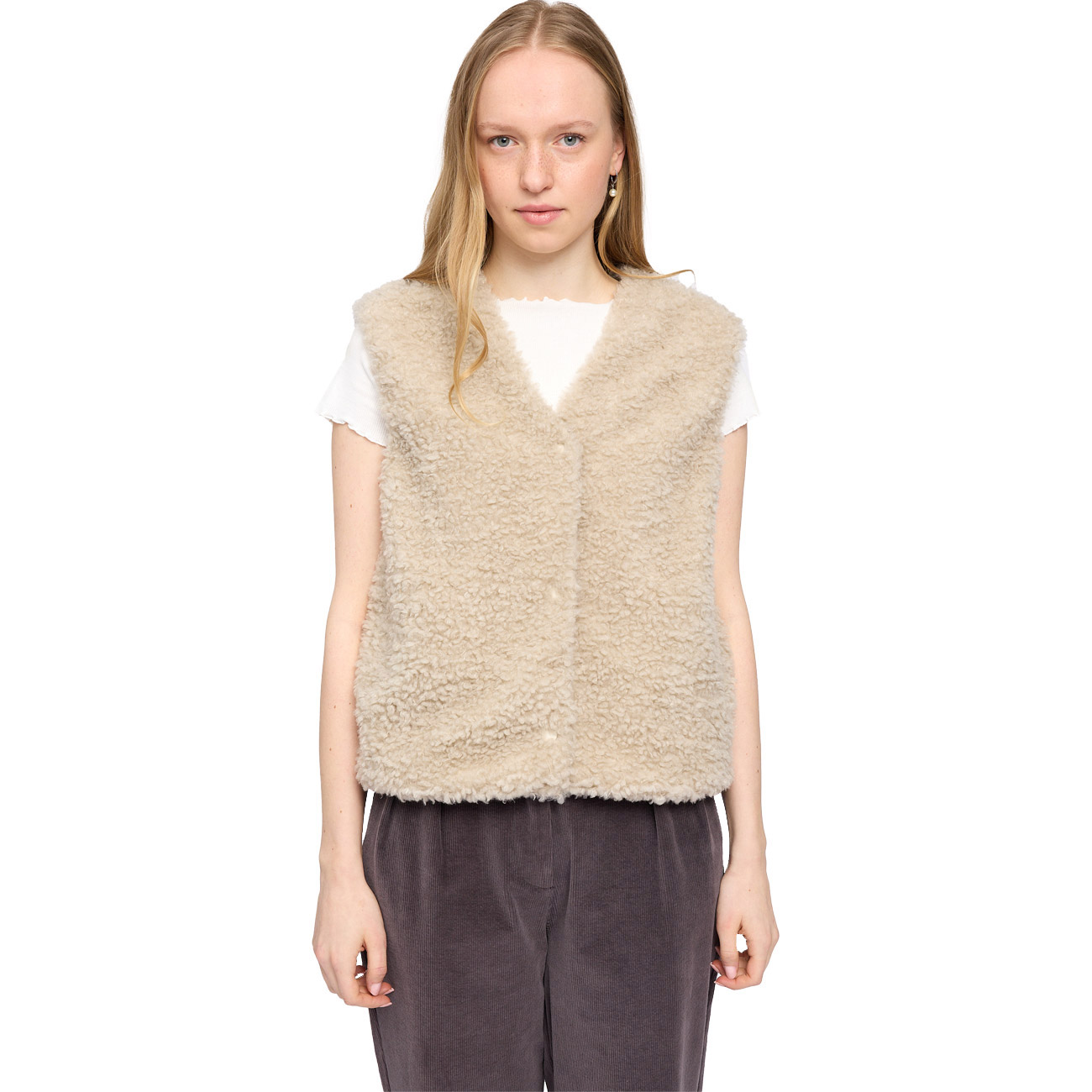 Mazine Damen Weste Faux-Fur Vest
