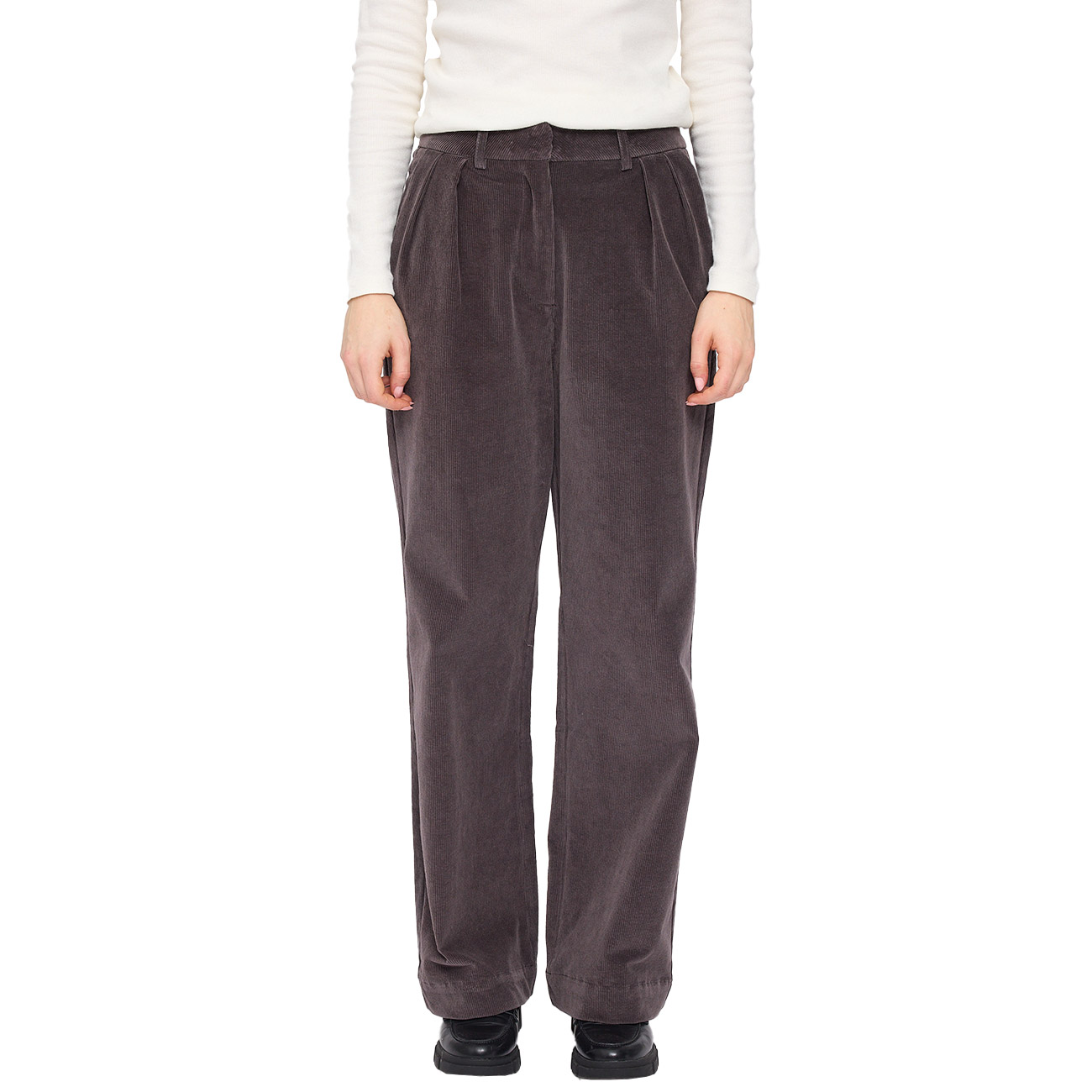 Mazine Damen Hose Pleated Corduroy Pants