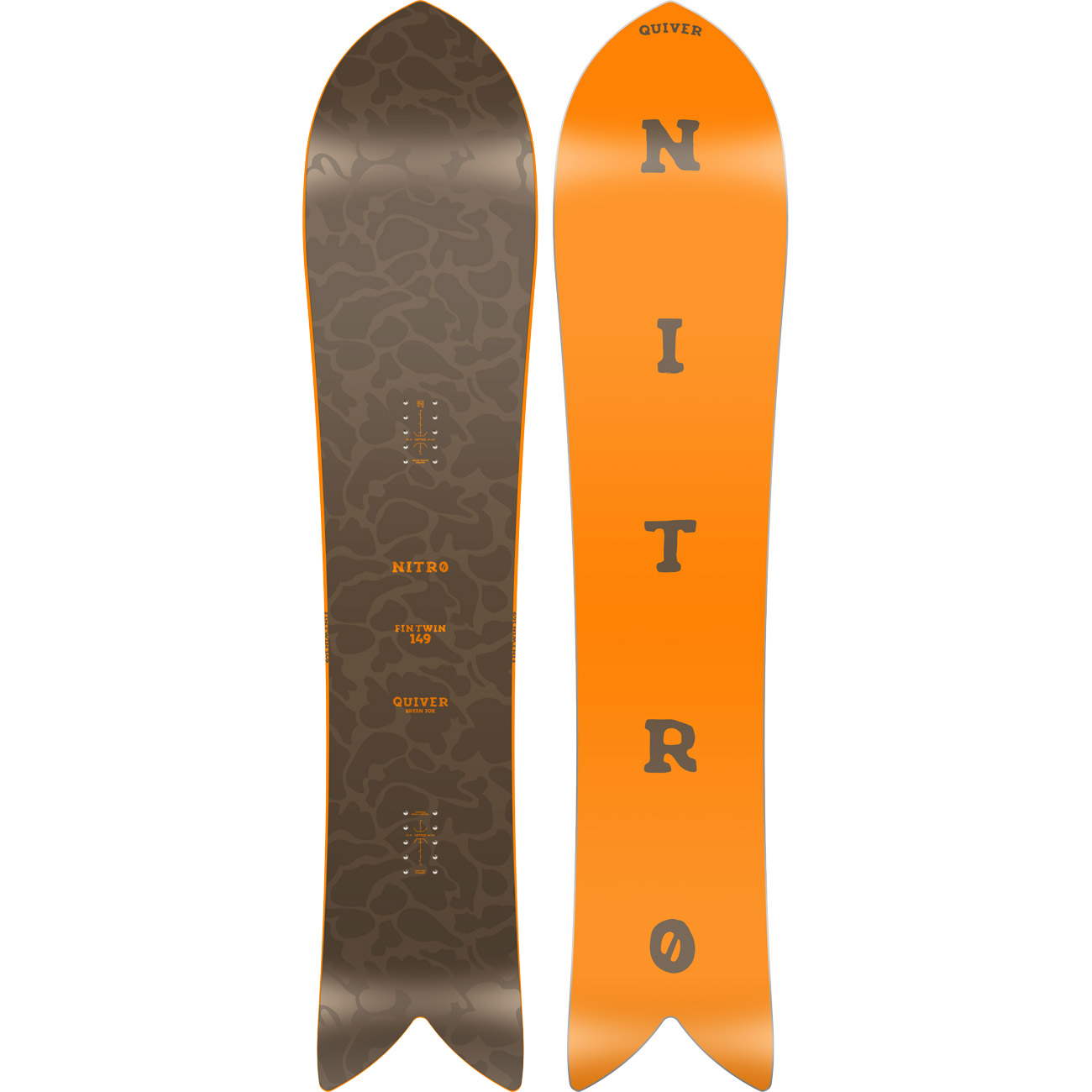 Nitro Herren Powder Snowboard FINTWIN