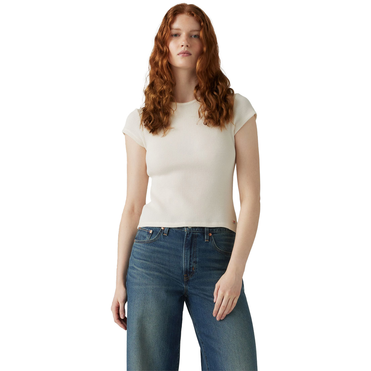 Levi´s® Damen T-Shirt Dry Goods Waffle Cap Tee