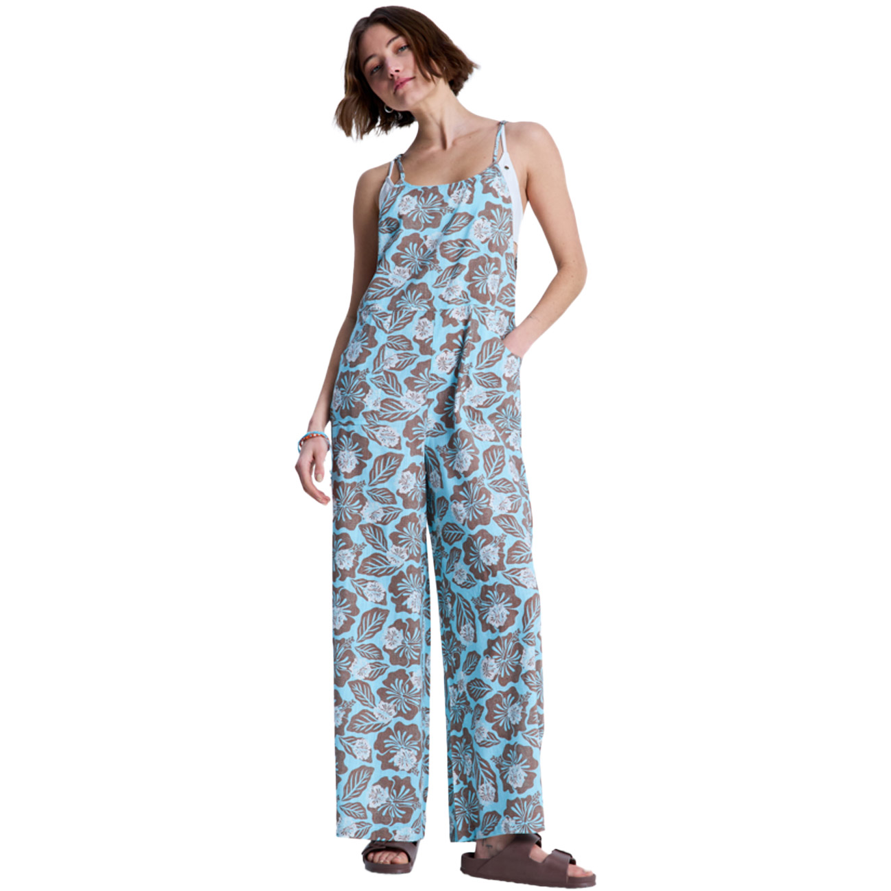 Roxy Damen Maxikleid Hibiscus Haze Jumpsuit