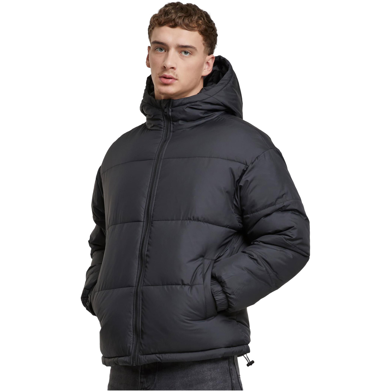 Urban Classics Winterjacke Basic Puffer Jacket w Hood