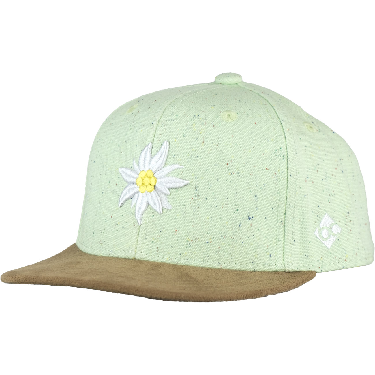Bavarian Caps Kinder Cap 'Edelweiß Konfetti' (Flat)
