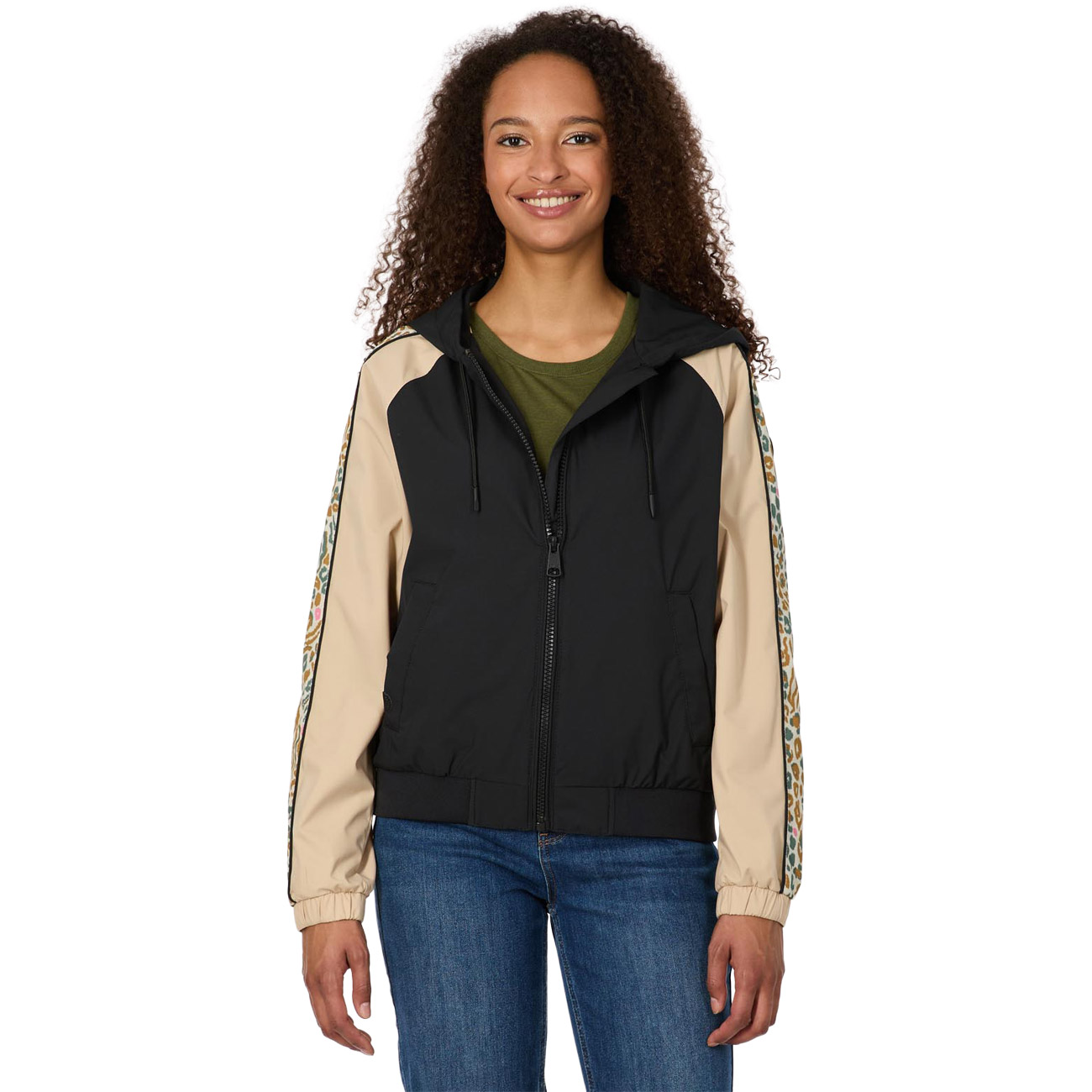 Ragwear Damen Übergangsjacke NICANDRA PRINT