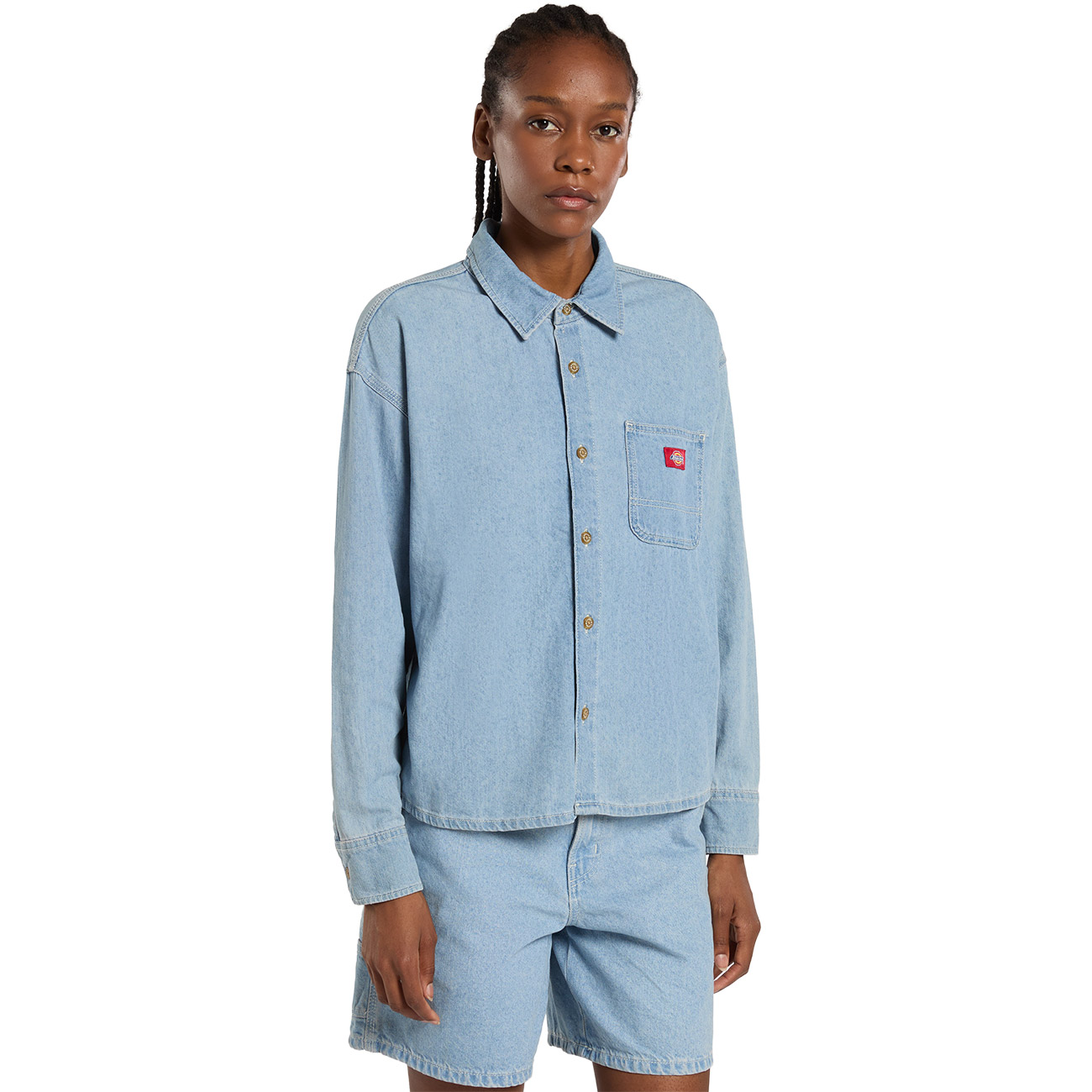 Dickies Damen Hemd W' Lightweight Denim Shirt