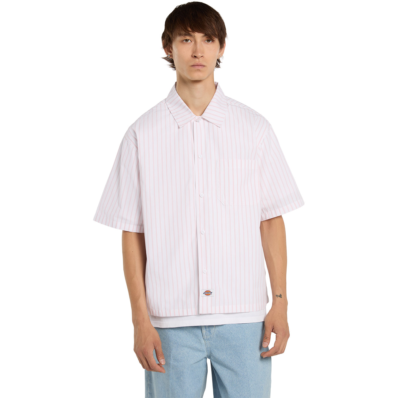 Dickies Herren Kurzarmhemd Venedocia Stripe Shirt