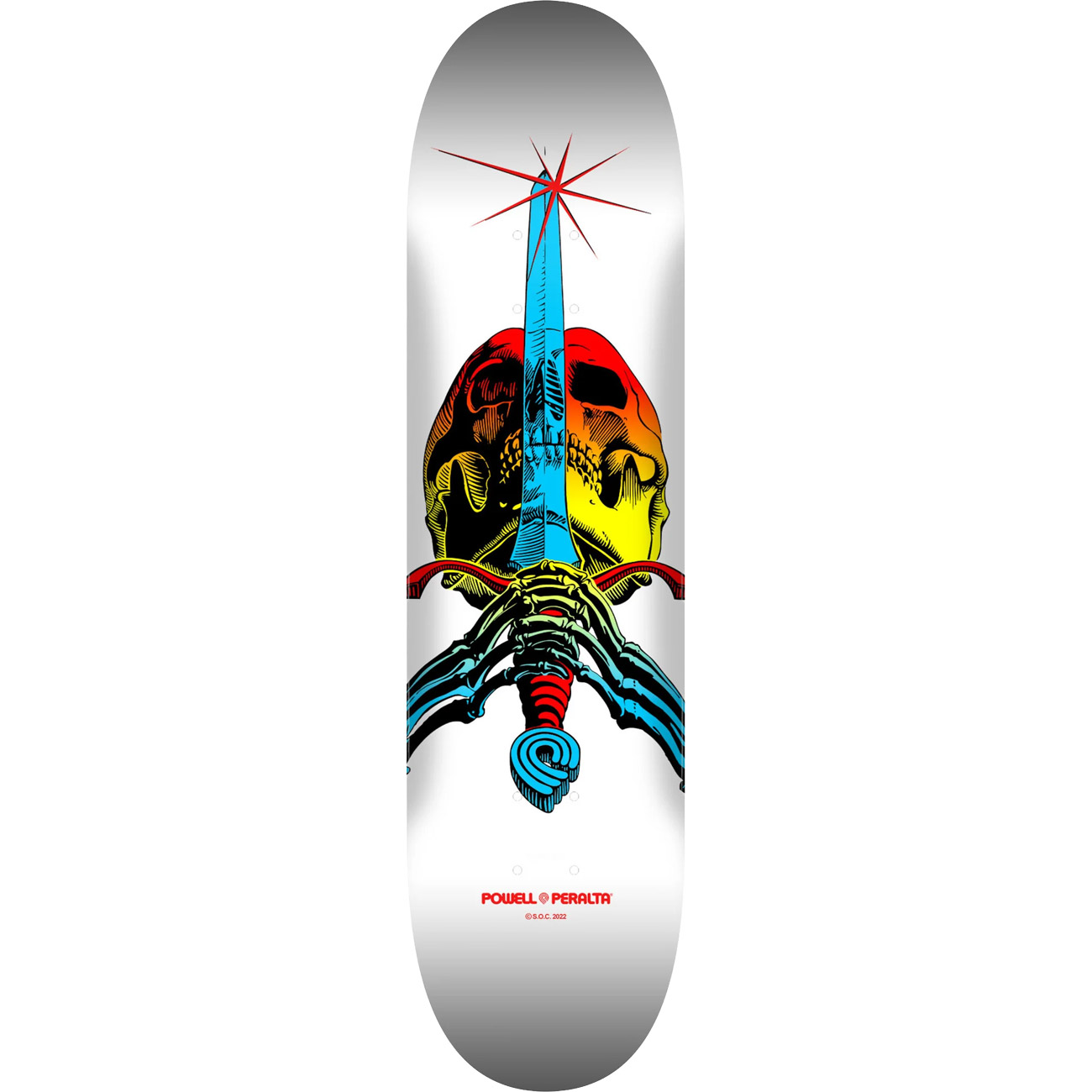 Powell-Peralta Skateboard Deck Skull & Sword Fade Popsicle