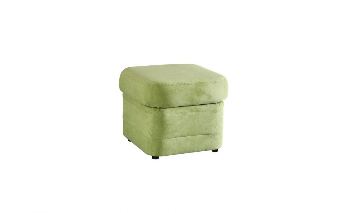 Hocker Polsterhocker VINZENT Polyesterstoff Olivgrün