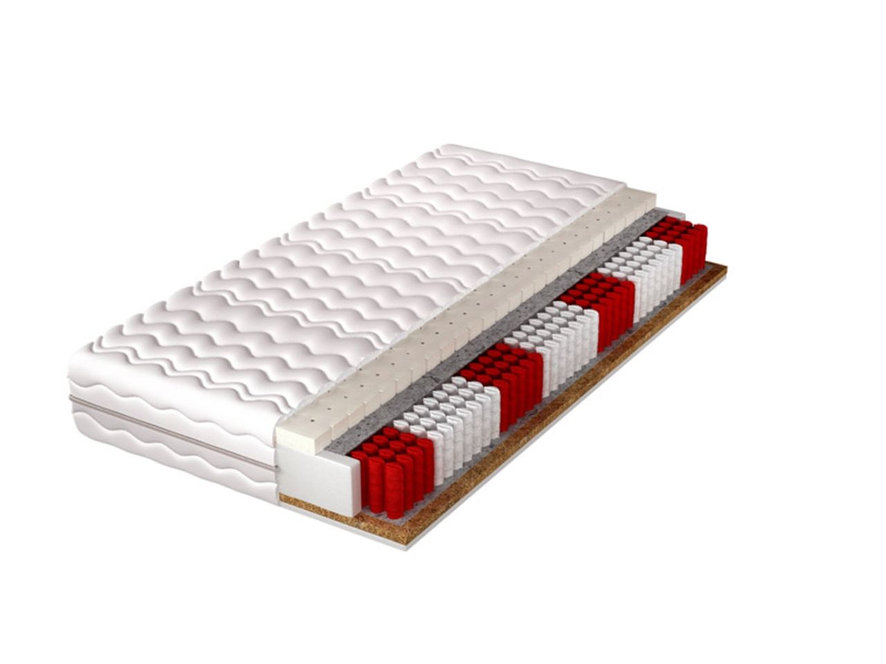 Matratze Taschenfederkern-Multipocket 7 Zonen KALIF H3-H4 200x200x20 cm