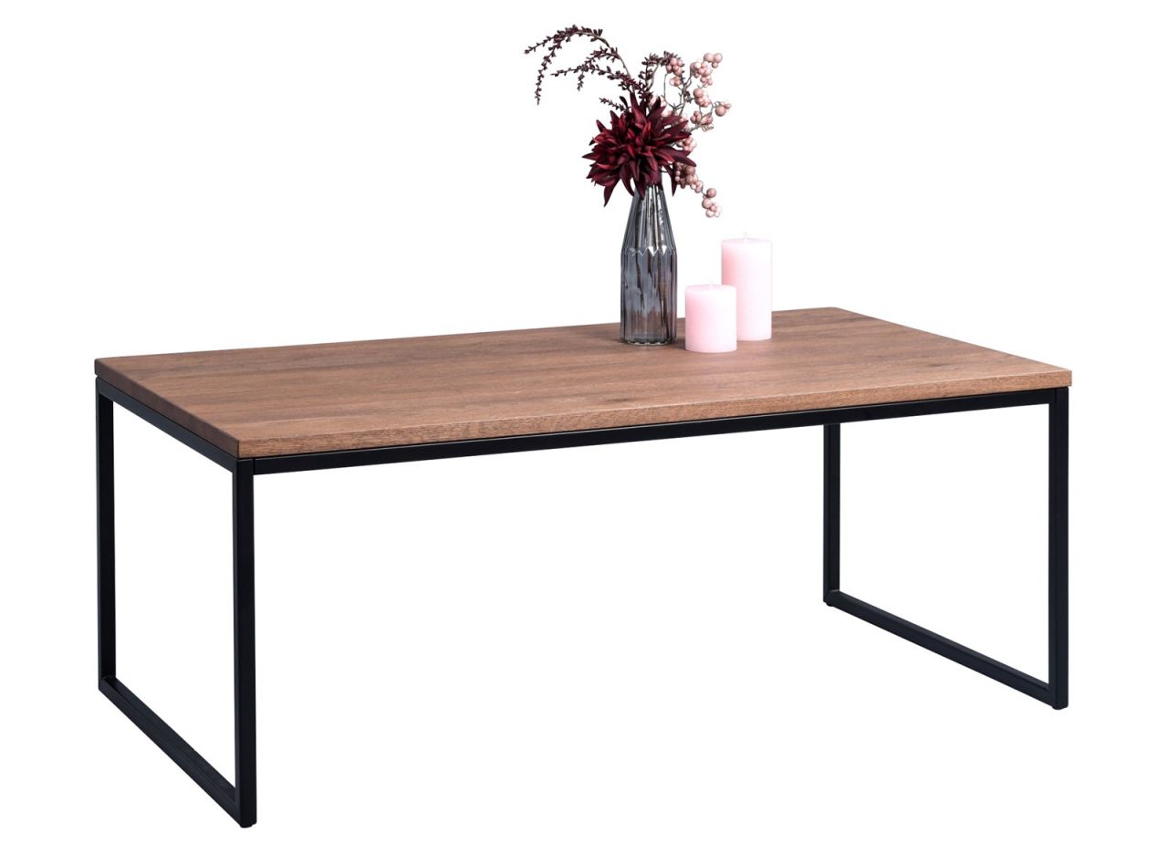 Couchtisch Beistelltisch IRINA 110x60 cm Eiche Massiv braun gebeizt