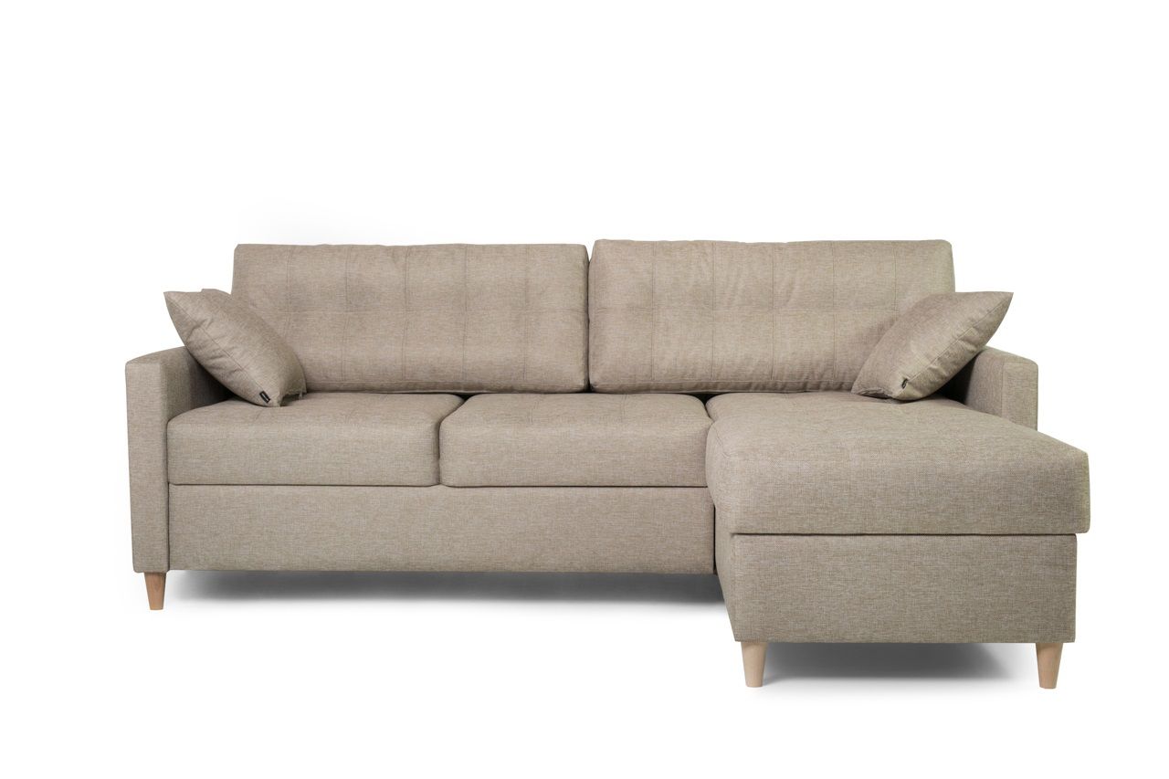 Ecksofa Schlafsofa MOLDE Webstoff (SALSA) Ottomane Rechts