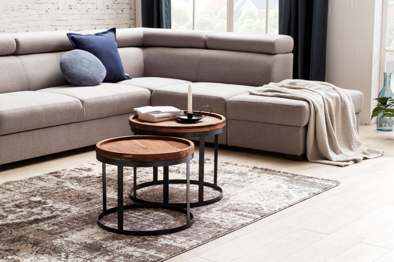 Beistelltische Tische 2er Set BIMA Sheesham Massivholz