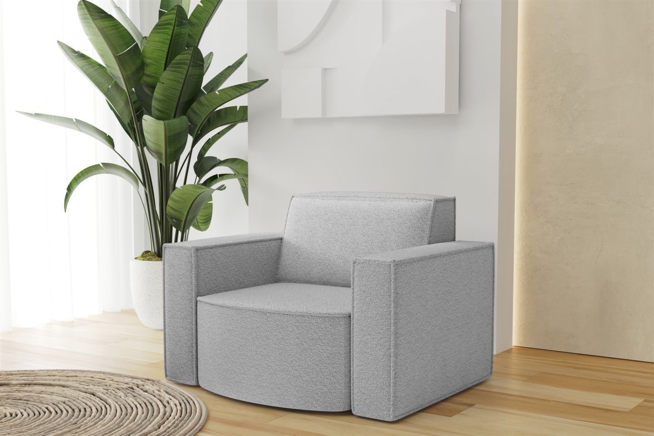 Sessel Designersessel PALMA in Stoff Ascot Toffee