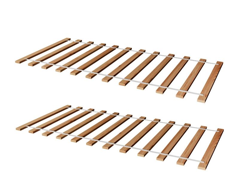2ER SET Rollrost Lattenrost Rolllattenrost 80 x 200 cm Massivholz