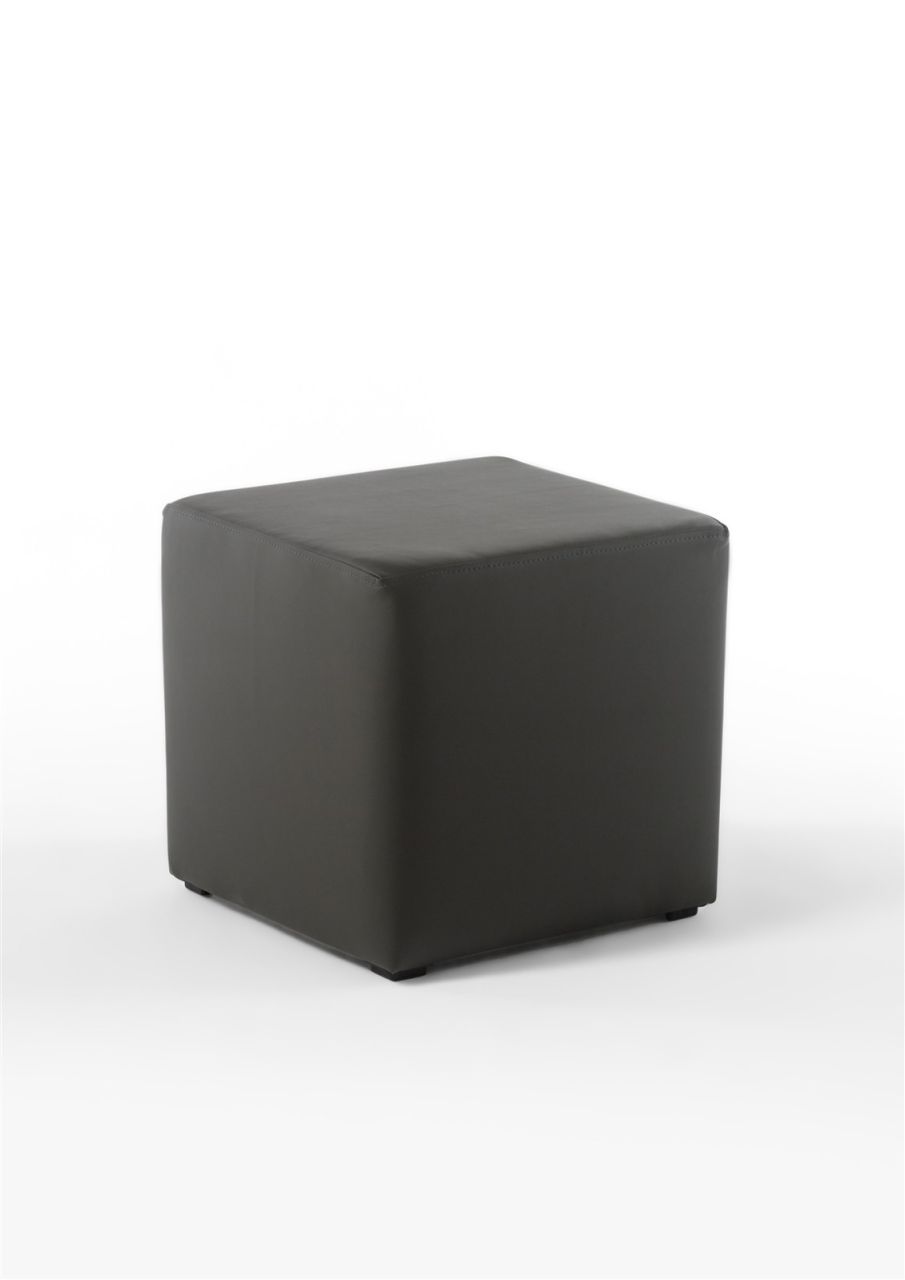 Sitzwürfel Sitzhocker Schminkhocker Hocker Kunstleder Braun 45x42x42cm