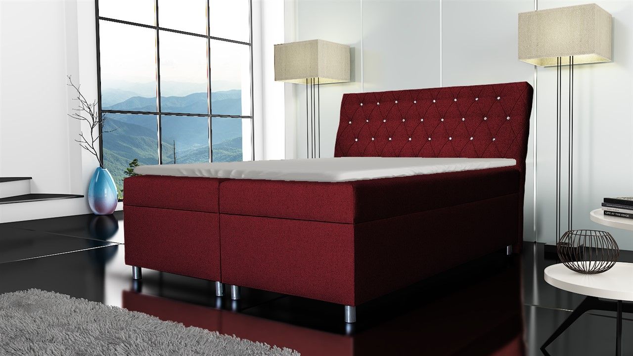 Boxspringbett Schlafzimmerbett AURON 180x200cm inkl.Bettkasten