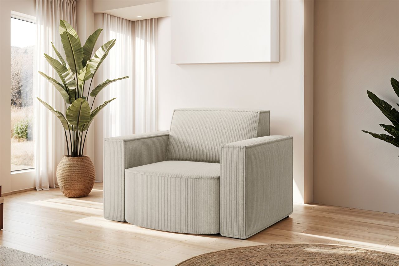 Sessel Designersessel PALMA in Stoff Scala Sand