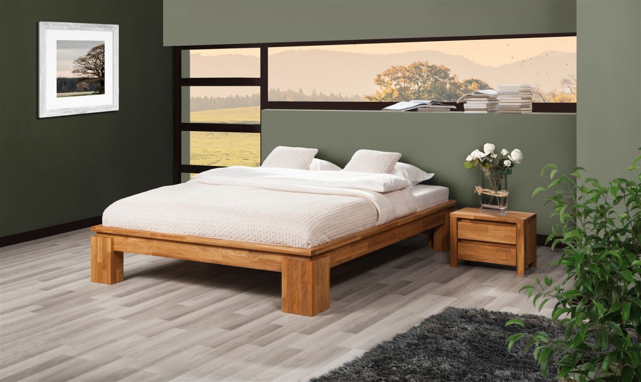 Futonbett Bett Massivholzbett MAISON XL Buche massiv 180x200 cm