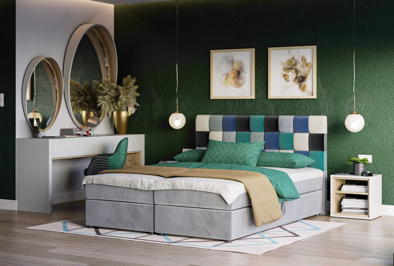 Boxspringbett Schlafzimmerbett RAINBOW 160x200cm Variante Nr.1