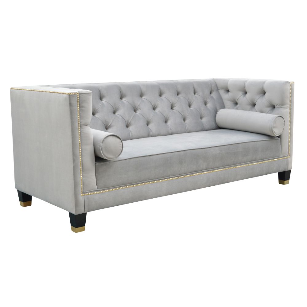 Polstersofa Sofa 3-Sitzer ELISABETTA Massivholz Buche