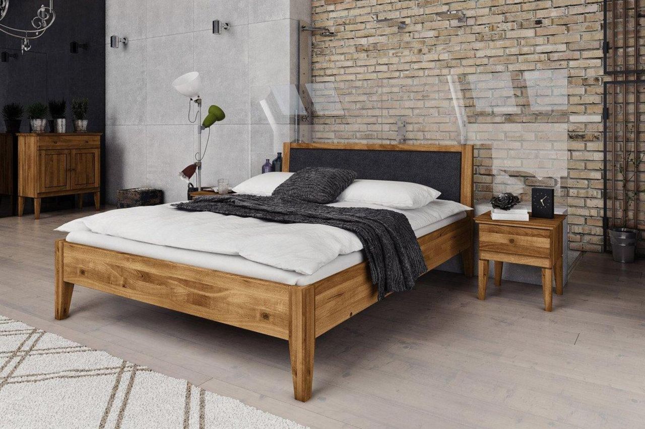 Schlafzimmerbett Bett Massivholzbett LENNES Nr.9 Buche 180x200 cm