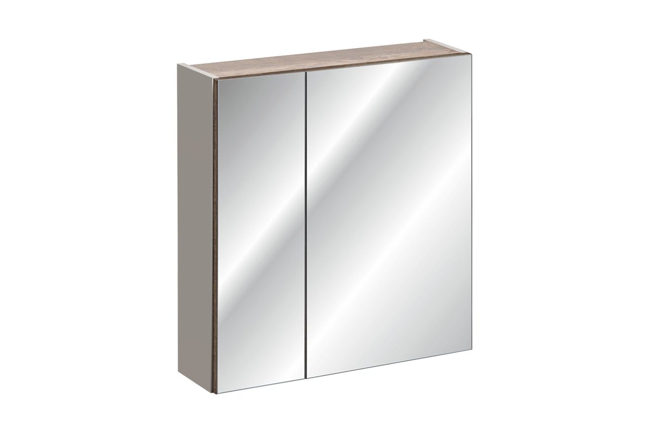 Badezimmer Spiegelschrank 60cm AKAN Taupe inkl. LED
