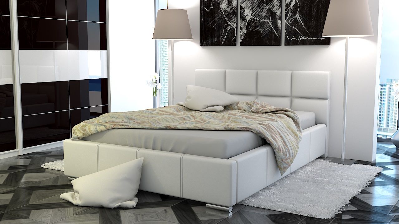 Polsterbett Bett Doppelbett SILVIO 180x200cm inkl.Bettkasten