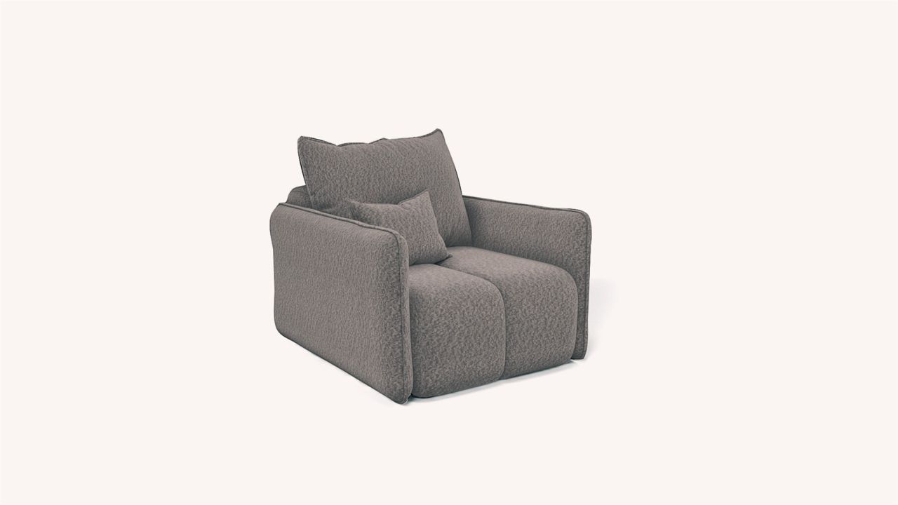 Sessel Designersessel MORGANO Stoff Abriamo Beige