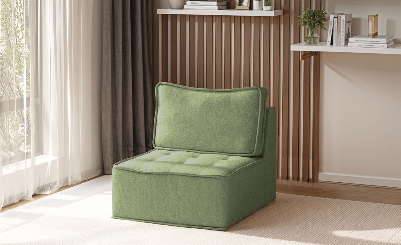 Sessel Designersessel SANDE XS Stoff Alpine Hellgrün
