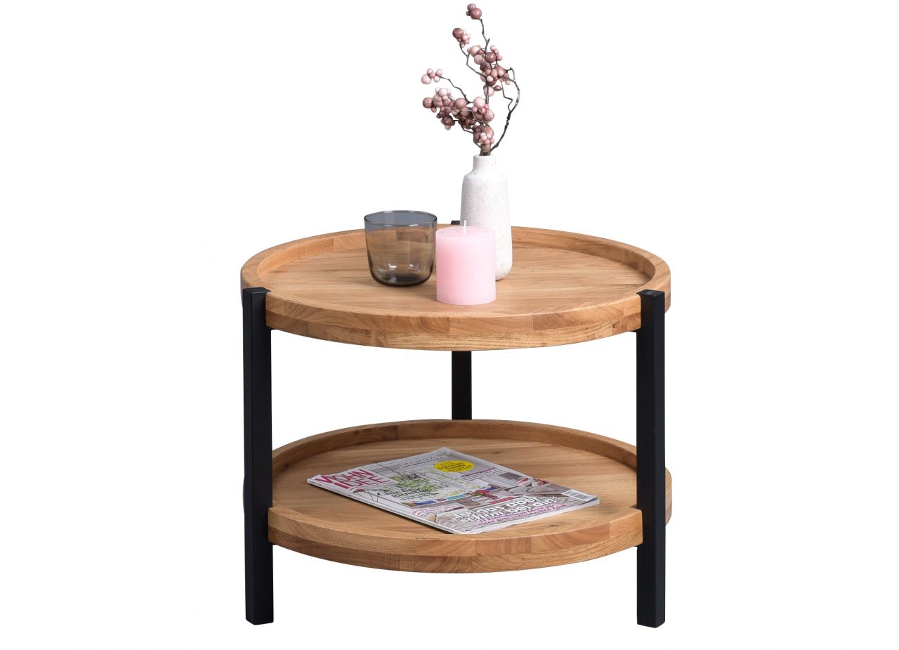 Couchtisch Beistelltisch NADA 39x50 cm Wildeiche furniert