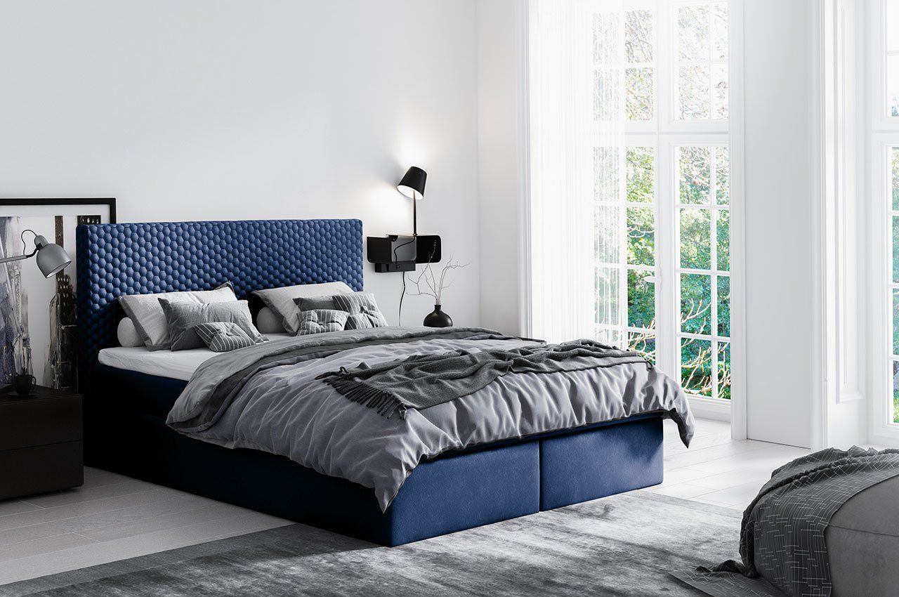 Boxspringbett Schlafzimmerbett SERGIO 120x200cm