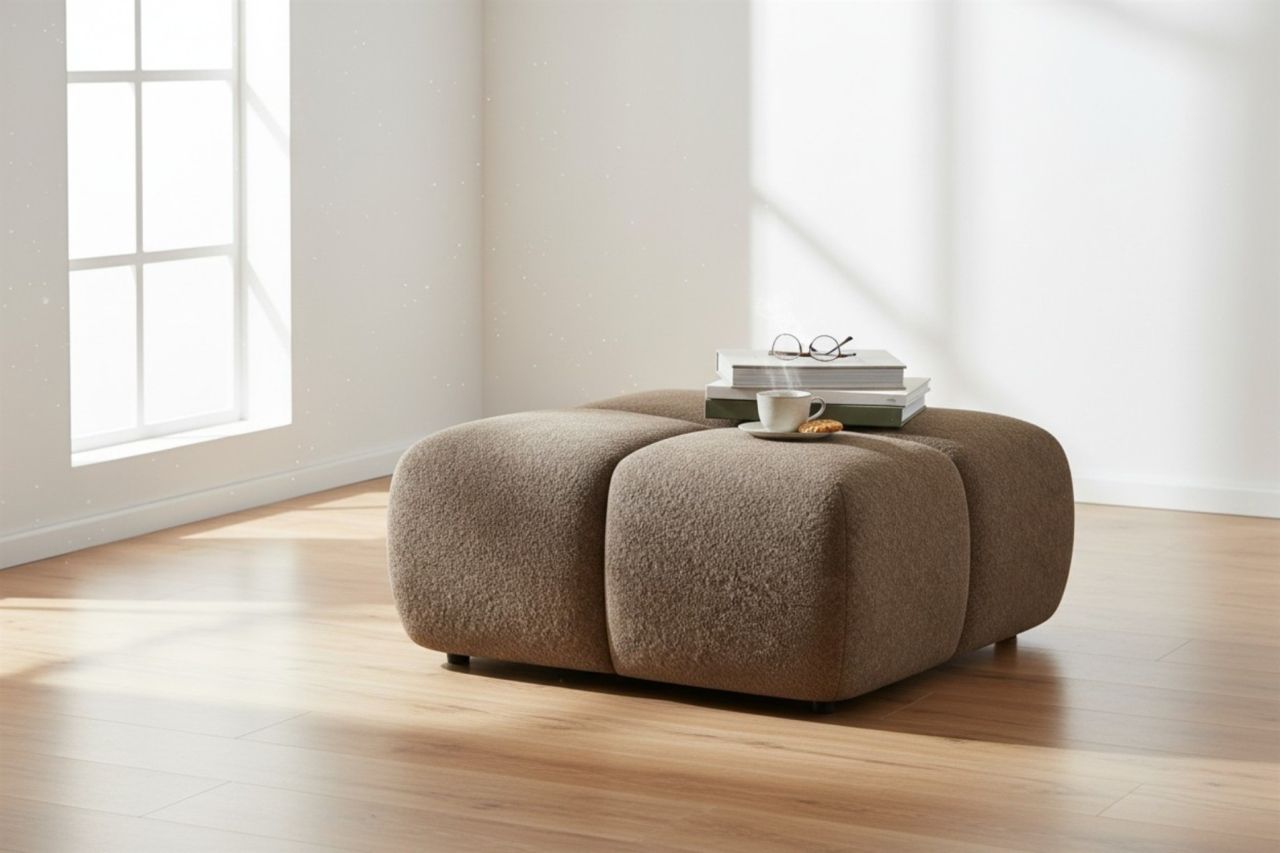 Polsterhocker Sitzhocker Hocker VEGA in Stoff Egon Braun