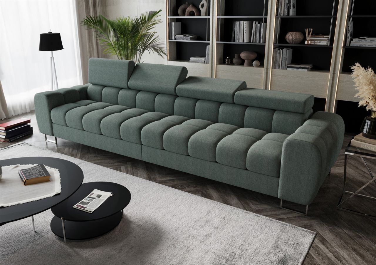 Big Sofa Sofa 4-Sitzer BASTIEN Megasofa in Stoff Gemma Türkis