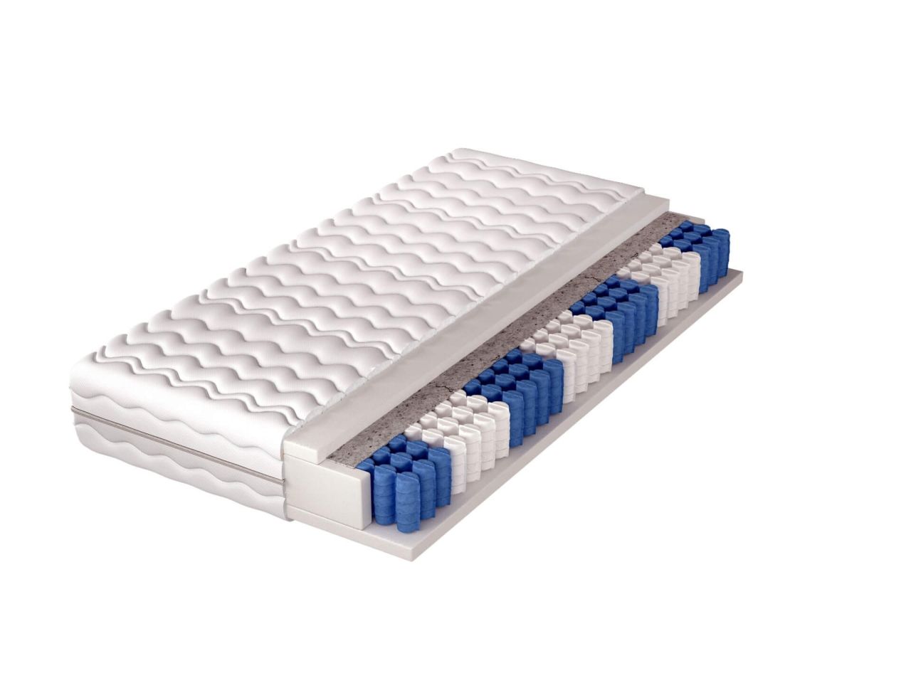 Matratze Taschenfederkern 7 Zonen MONTA H3 90x200x18 cm