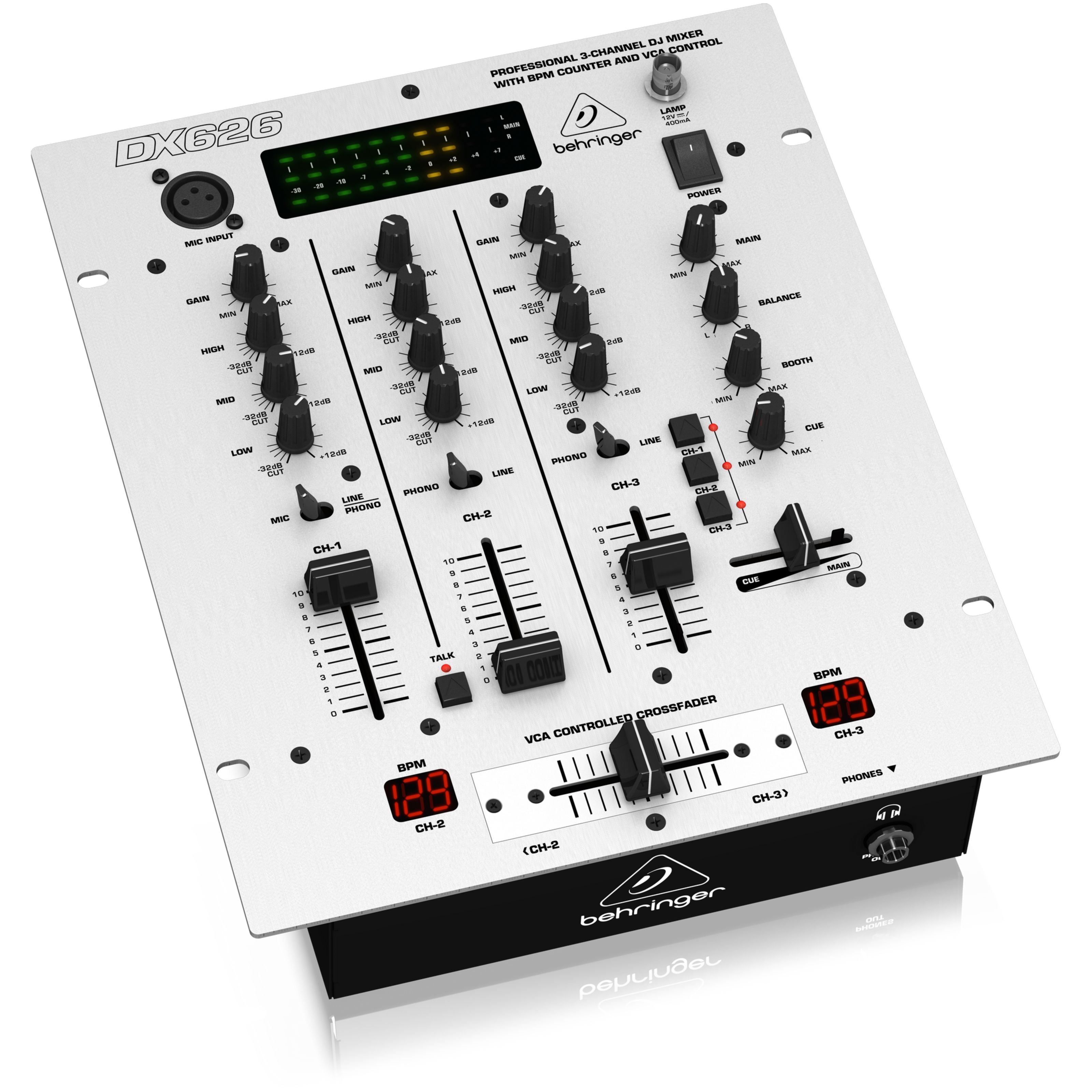 Behringer DX626 Pro DJ Mixer Silber