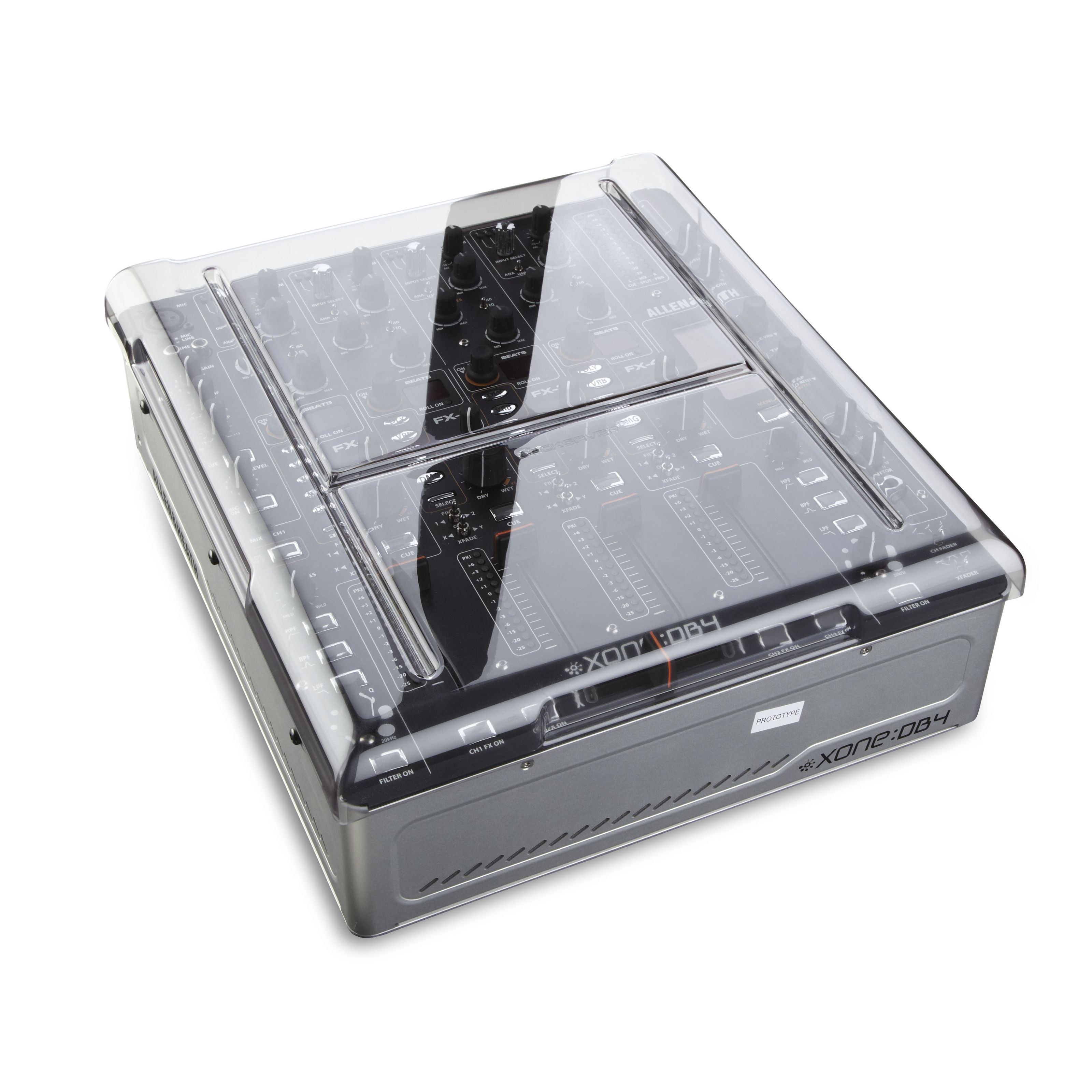 Decksaver 12' Mixer Cover Cover für DJ Equipment Transparent