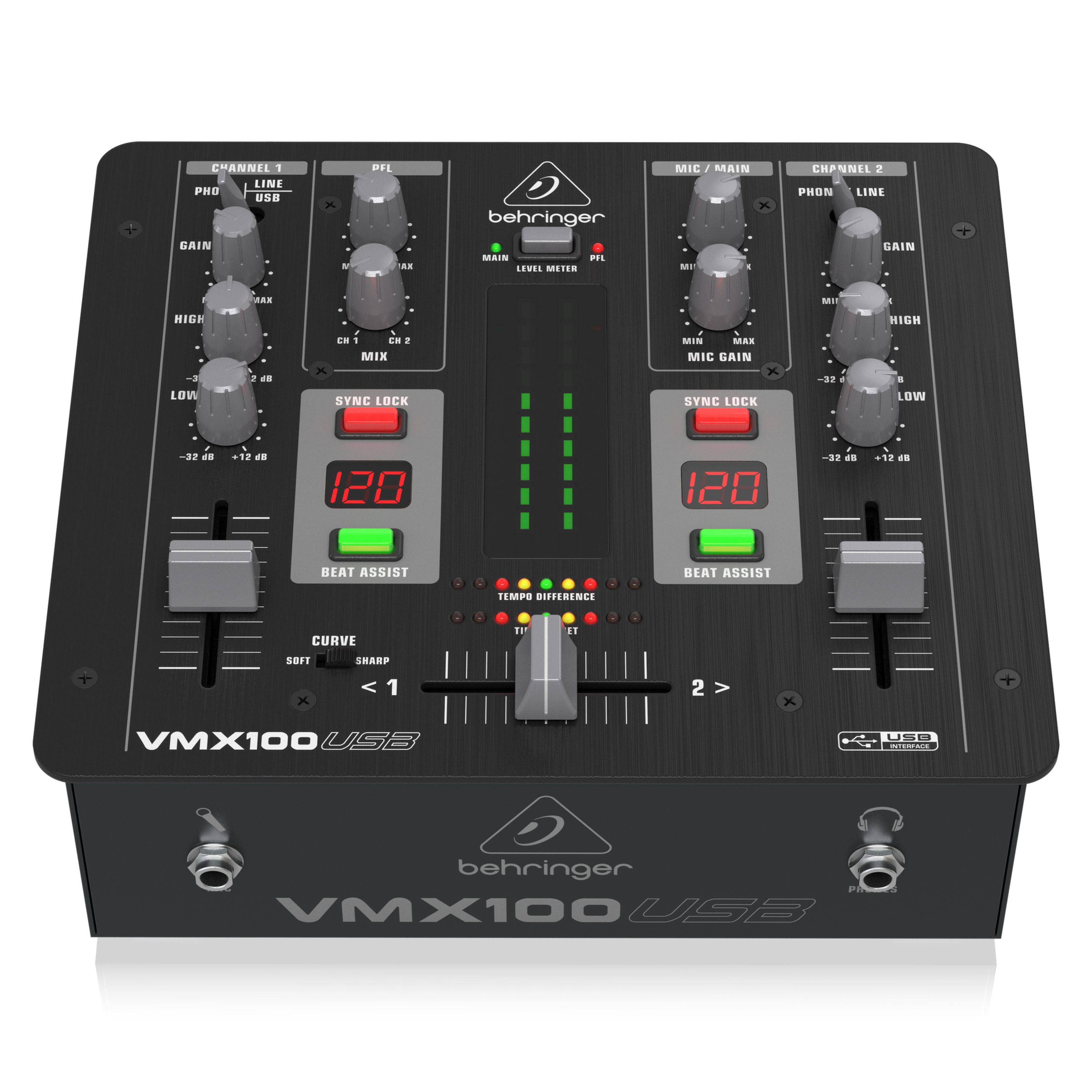 Behringer VMX100USB DJ Mixer Schwarz