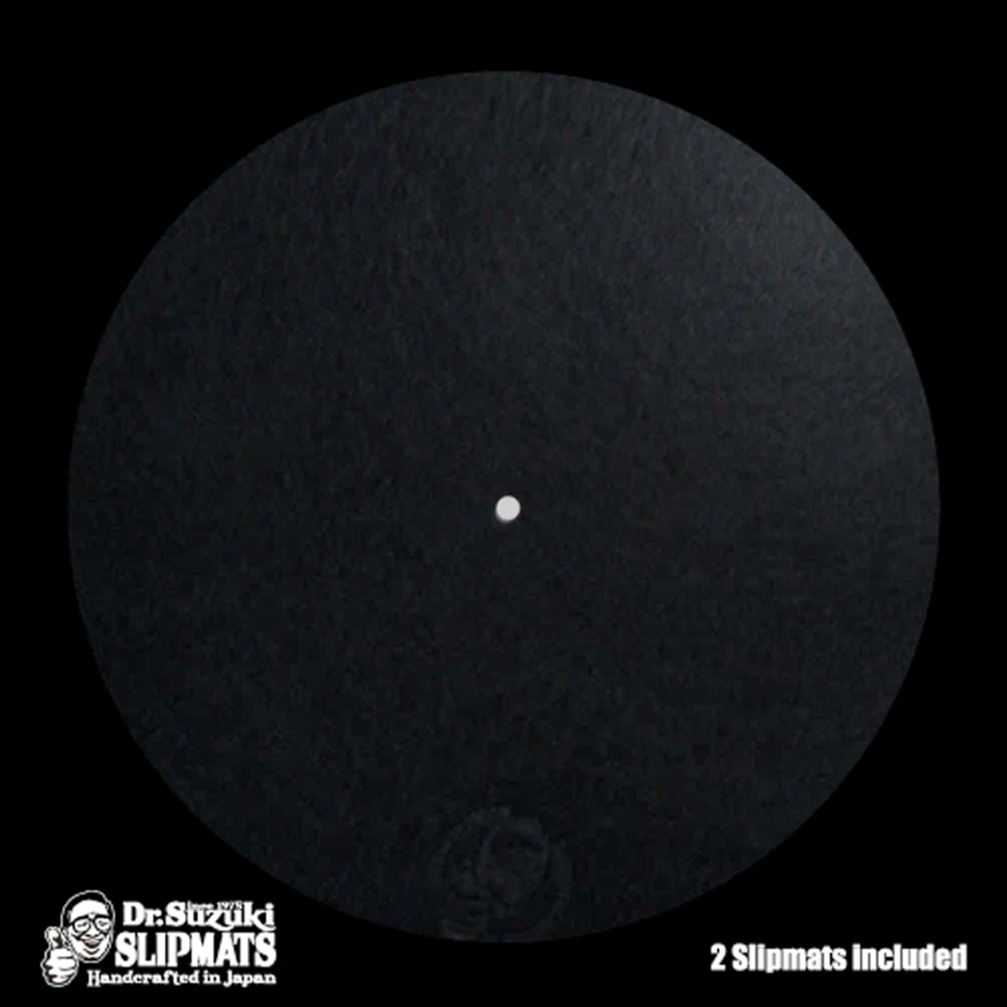 Dr. Suzuki 12' Mix Edition Slipmats black (paar) Slipmat für Plattenspieler  Schwarz