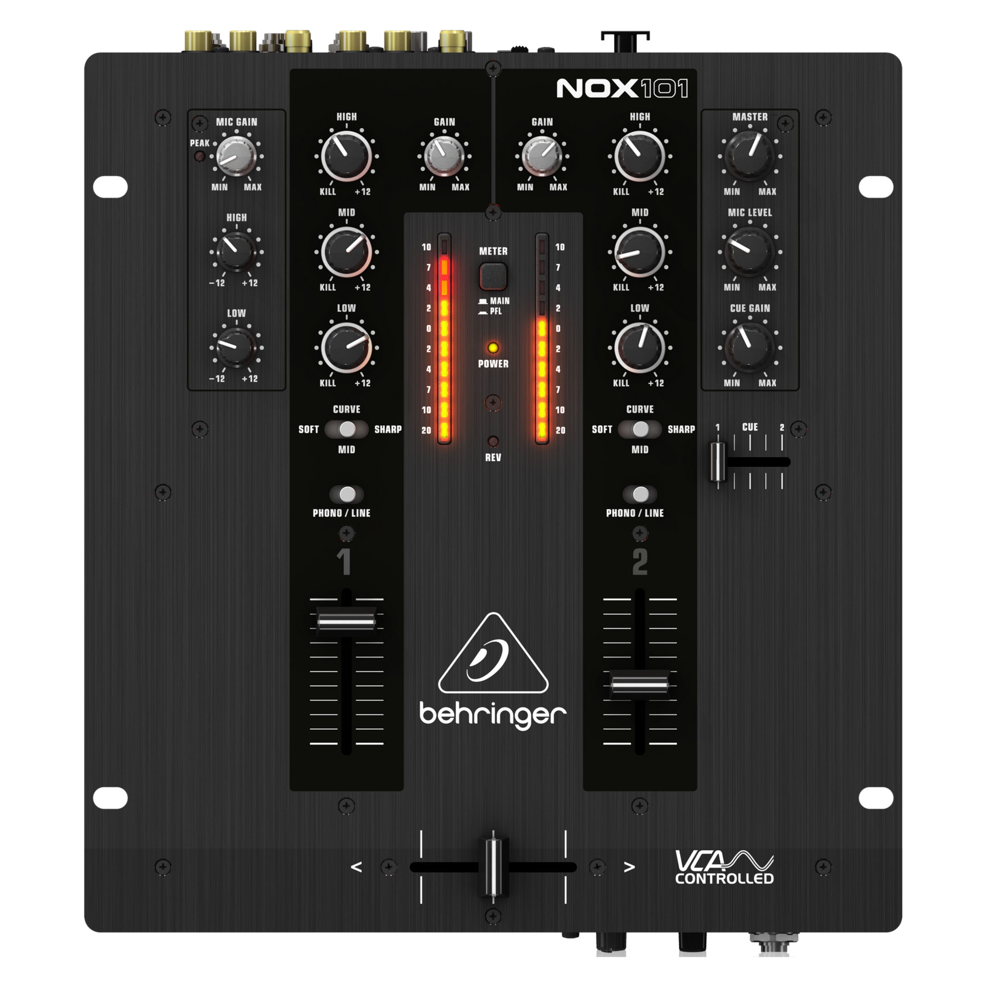 Behringer NOX 101 2-Kanal DJ Battle Mixer DJ Mixer Grau