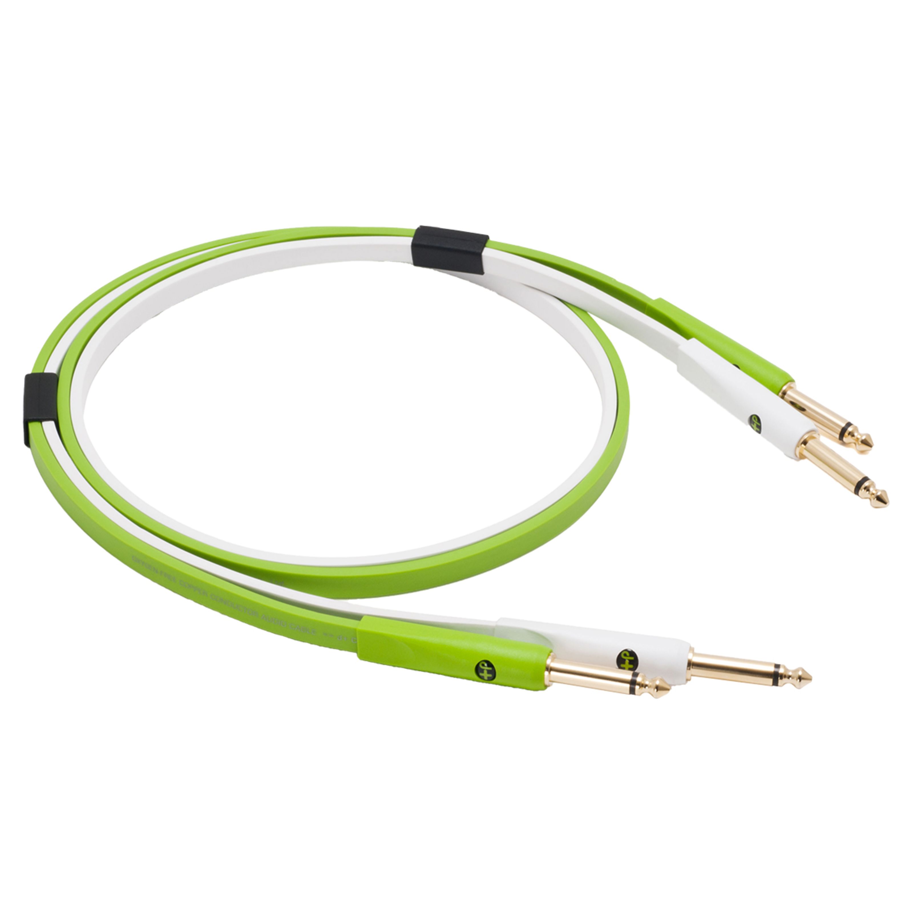 NEO by Oyaide d+ 2x6,3mm-Mono-Klinke Kabel Class B, 1,0m Länge Kabel für DJs Multicolour