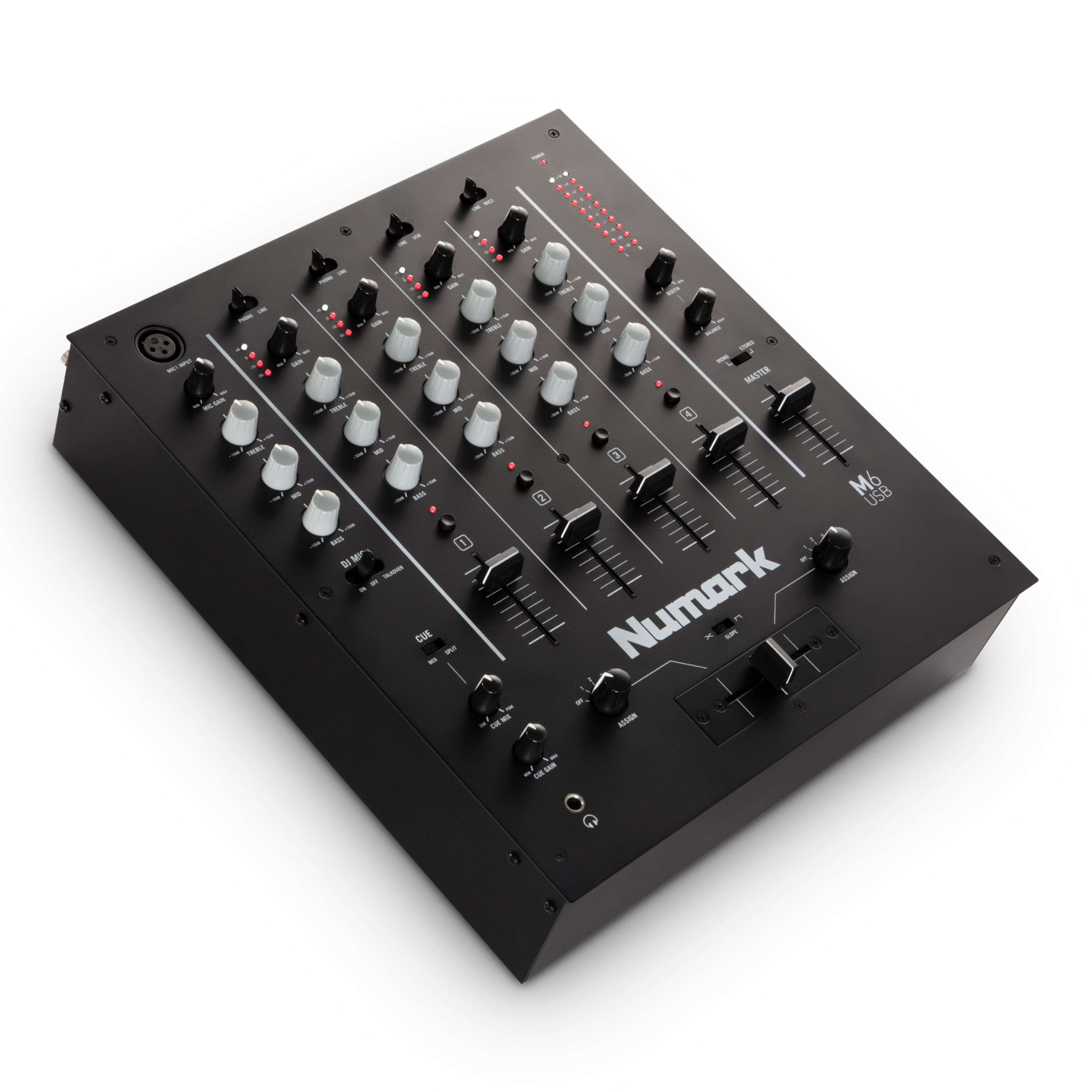 Numark M6 USB Black DJ Mixer Schwarz
