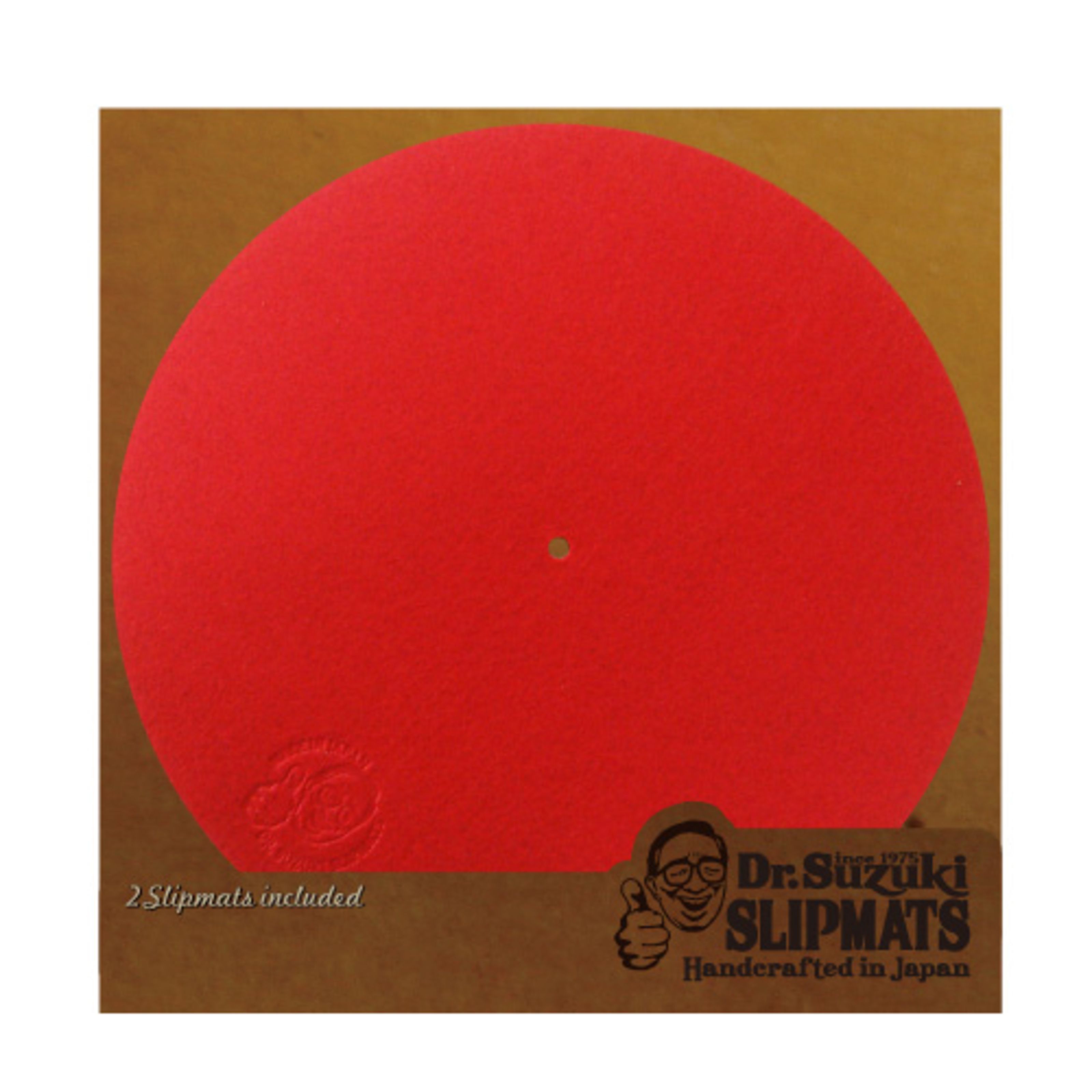 Dr. Suzuki 12' Mix Edition Slipmats red (paar) Slipmat für Plattenspieler  Rot