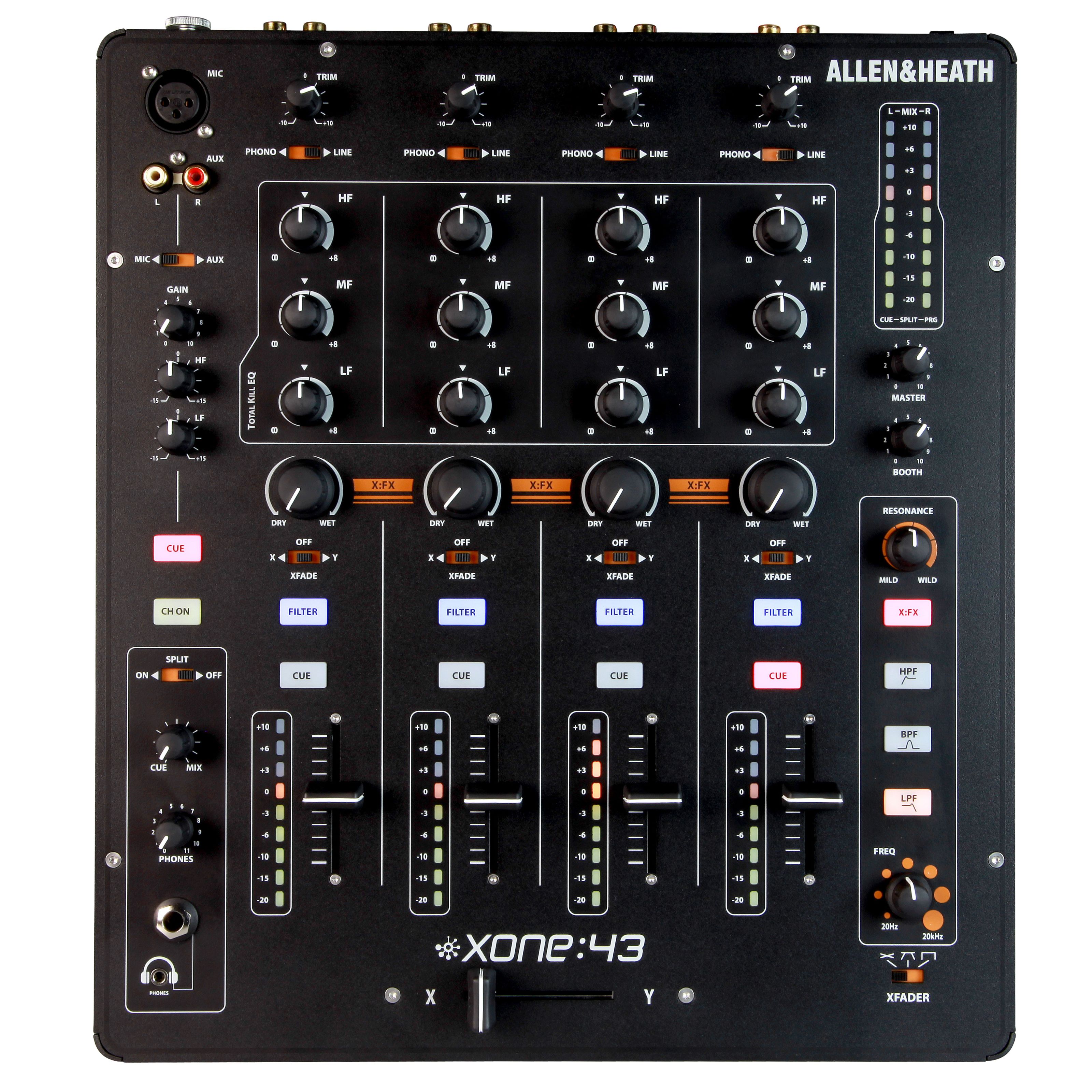 Allen & Heath XONE:43 DJ Mixer Schwarz
