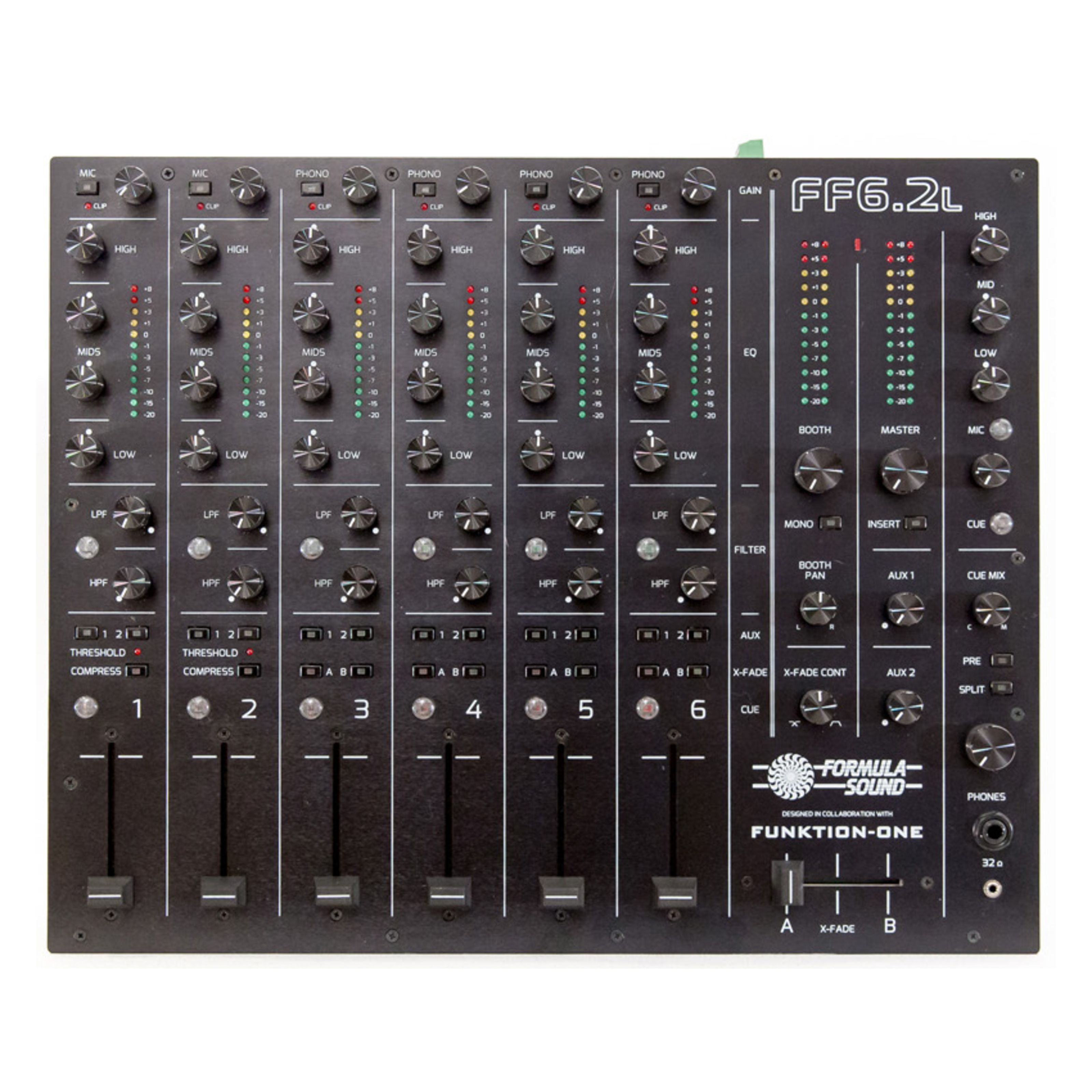 Formula Sound FF6.2 L DJ Mixer Schwarz