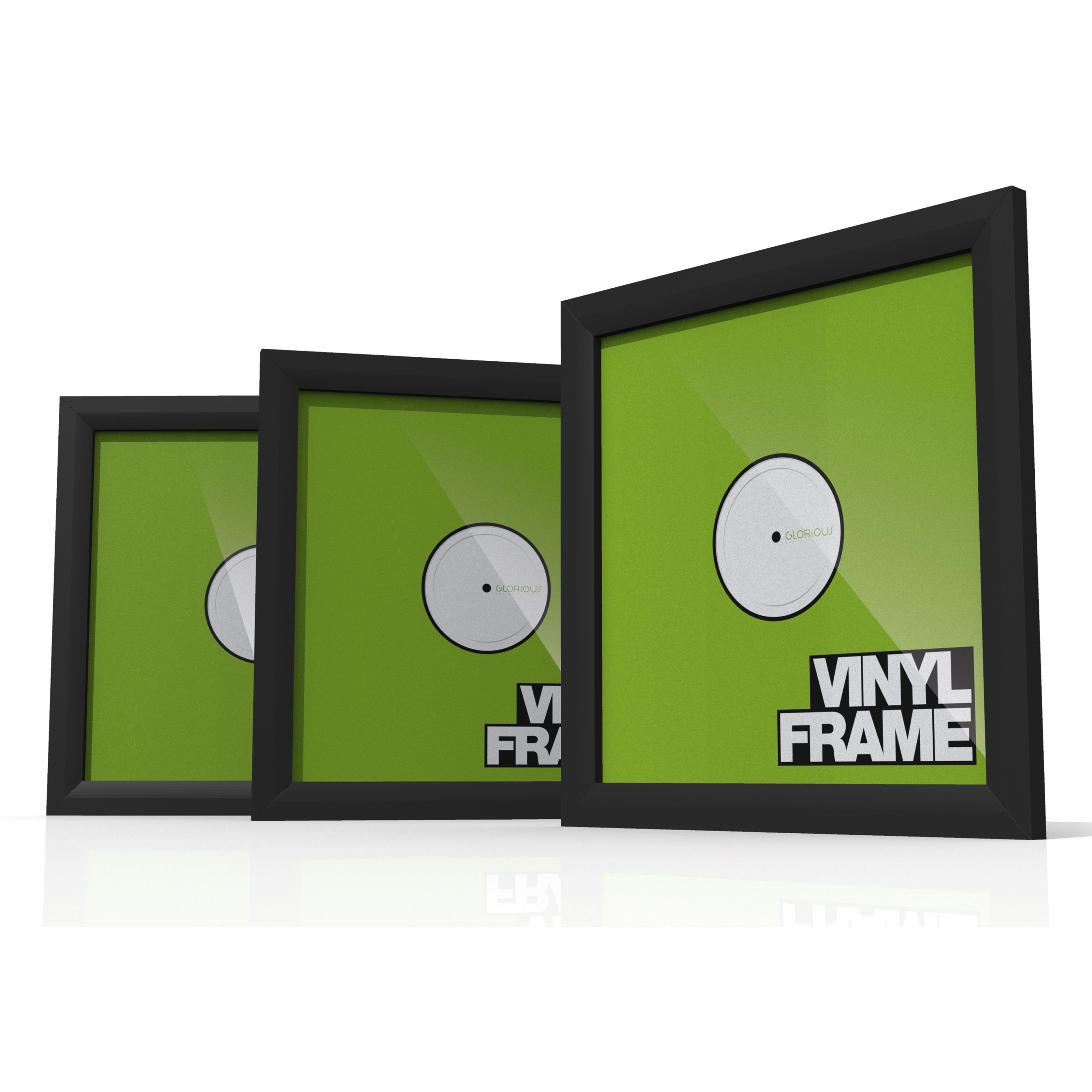 Glorious Vinyl Frame Set 12' Black Vinyl Aufbewahrung Schwarz
